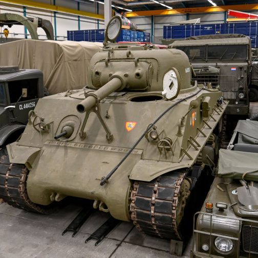 De Shermantank. Collectie Mariniersmuseum, MR12099.